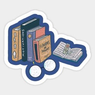 Love 2 Read color full Book Sticker